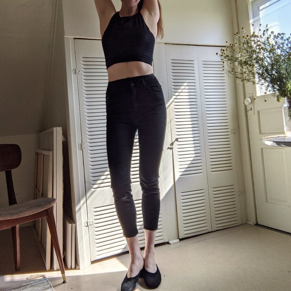 Zara Premium Denim High Waisted Skinny Jean